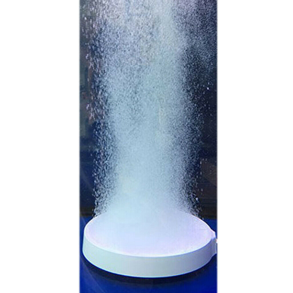 White Aquarium Air Stone Round Bubble Diffuser for Oxygenation in
