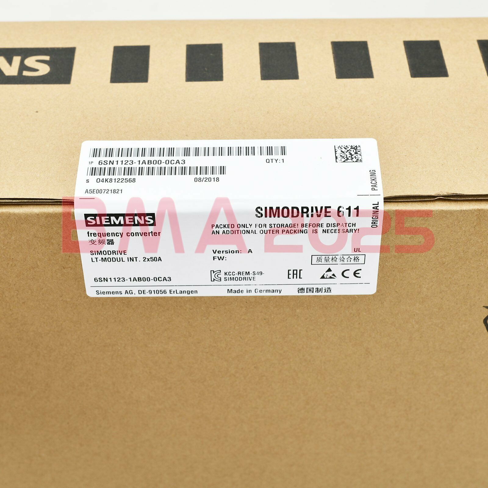 1PC New 6SN1123-1AB00-0CA3 Drive module 1year warranty DHL free Ship SM9T