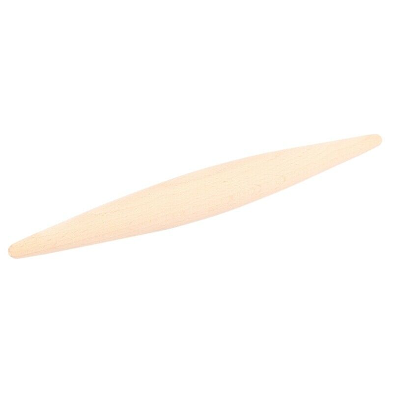 1X(Solid Wood Rolling Pin Beech No Paint No Wax Noodle Dumpling Dough Pressure2)