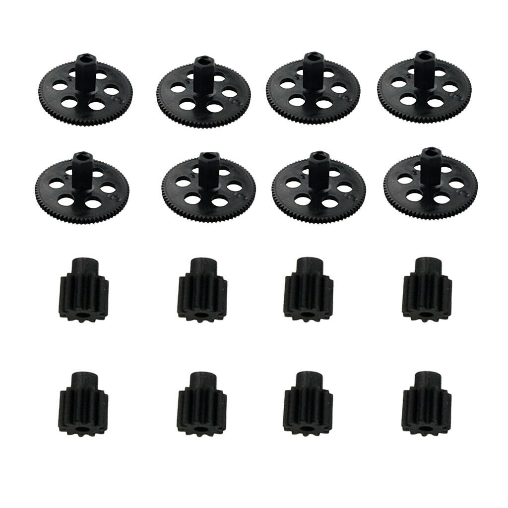 16 pieces metal spare part gear for XS809 XS809HC XS809HW, black