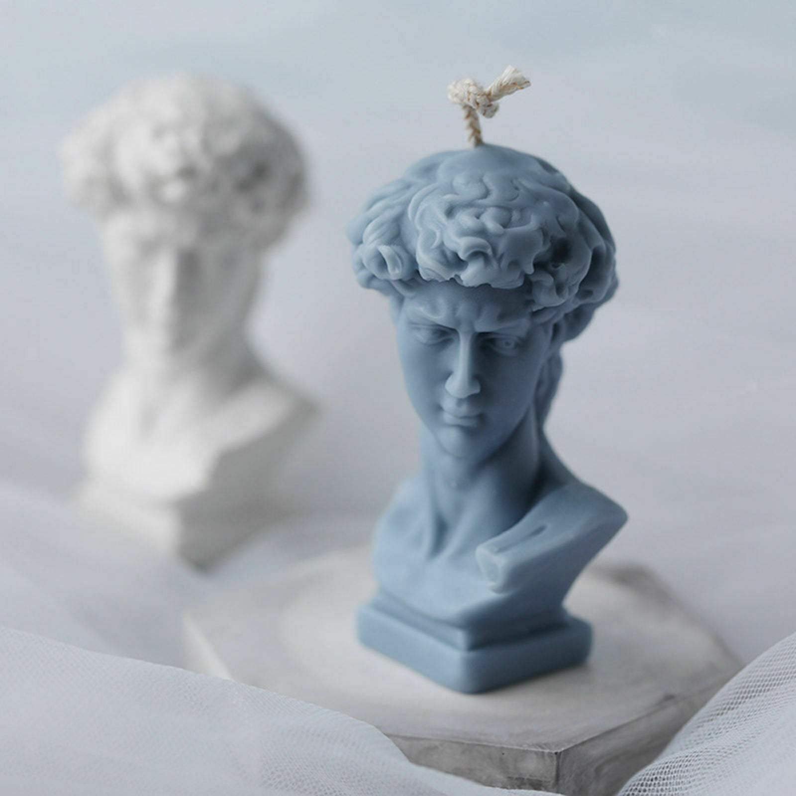 Bust Statue Candle Mold Diy Making Soap Plaster Mold in