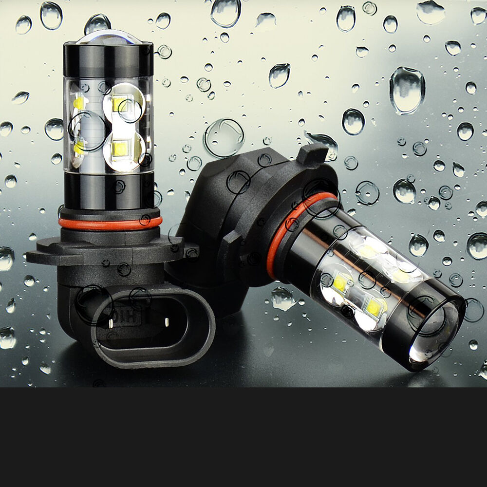 1pair ,DRL daytime running lights 50W White Fog Lights Bulbs 950LM/bulb Lights