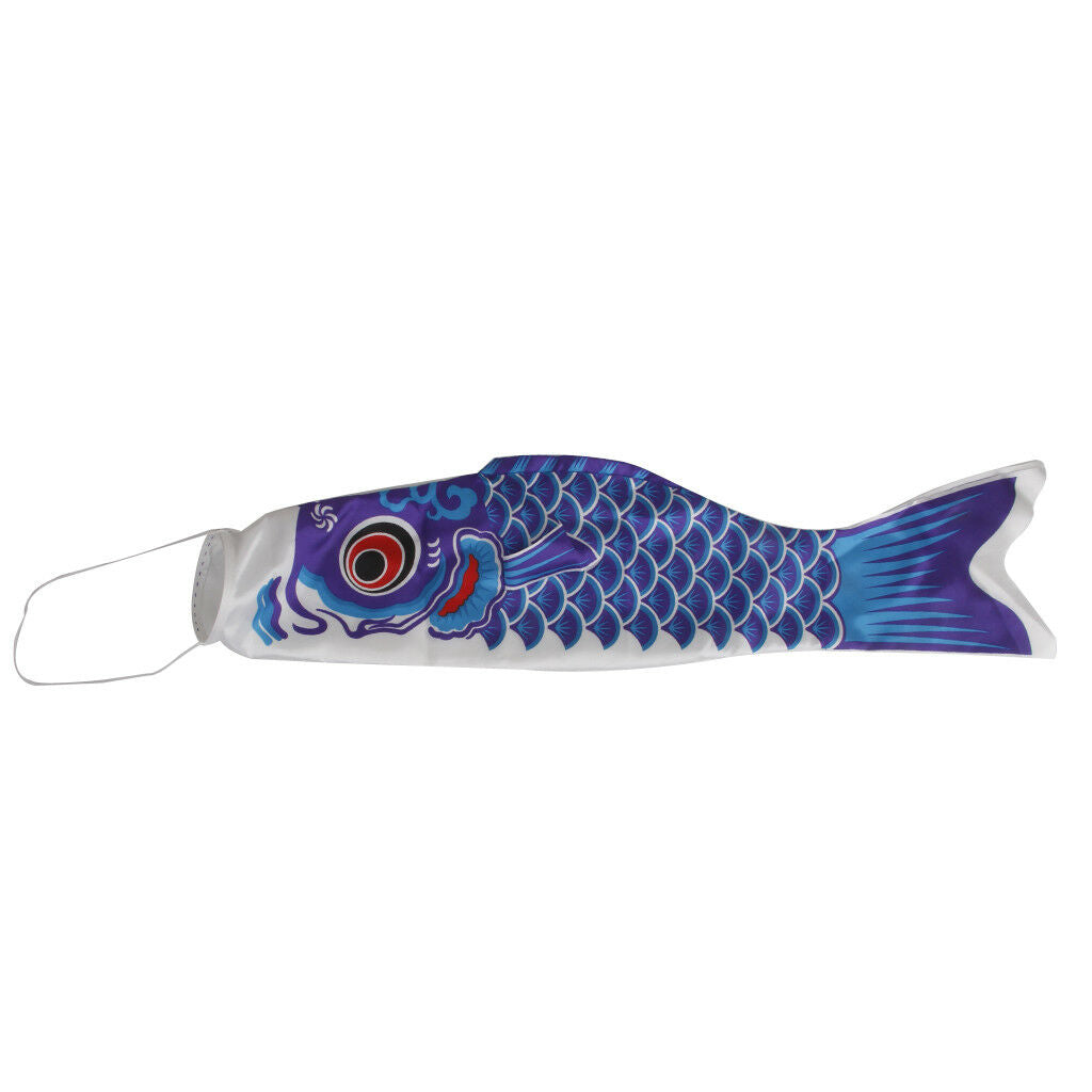 150cm Koi Nobori Japanese Carp Wind Sock Koinobori   Flag Kite (Blue)