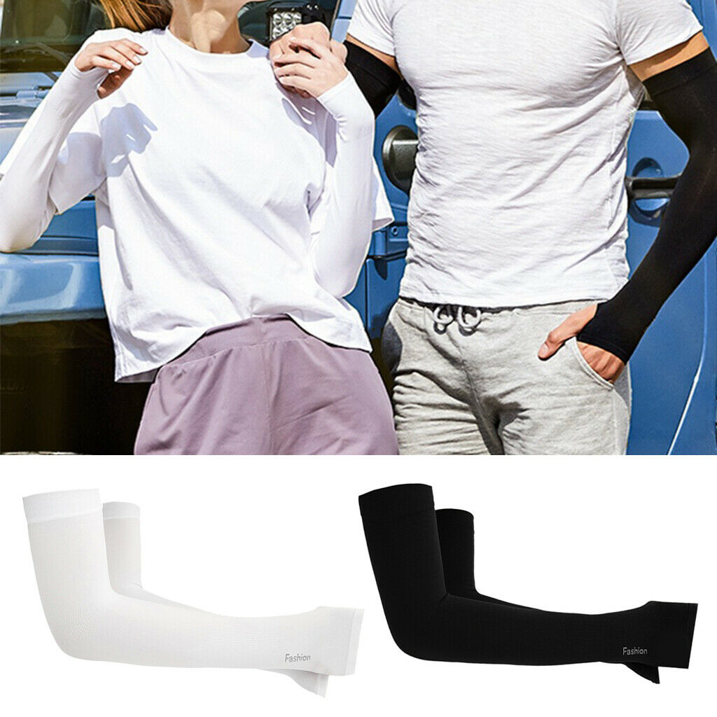 2Pairs Cooling Arm Sleeves Outdoor Sports Sun Arms Cover Quick-drying UPF50