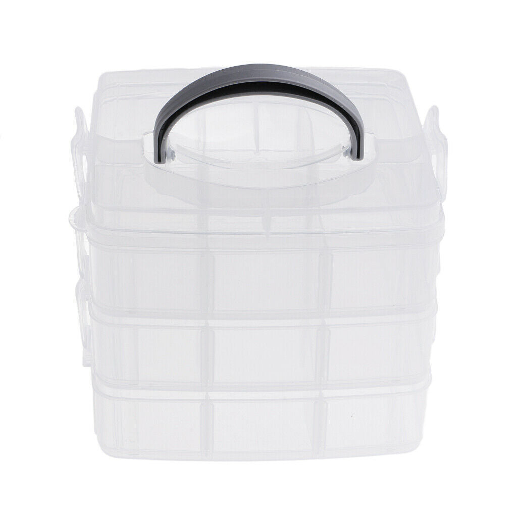 Plastic Jewelry Tool Box Storage Buttons Holder Beads Box