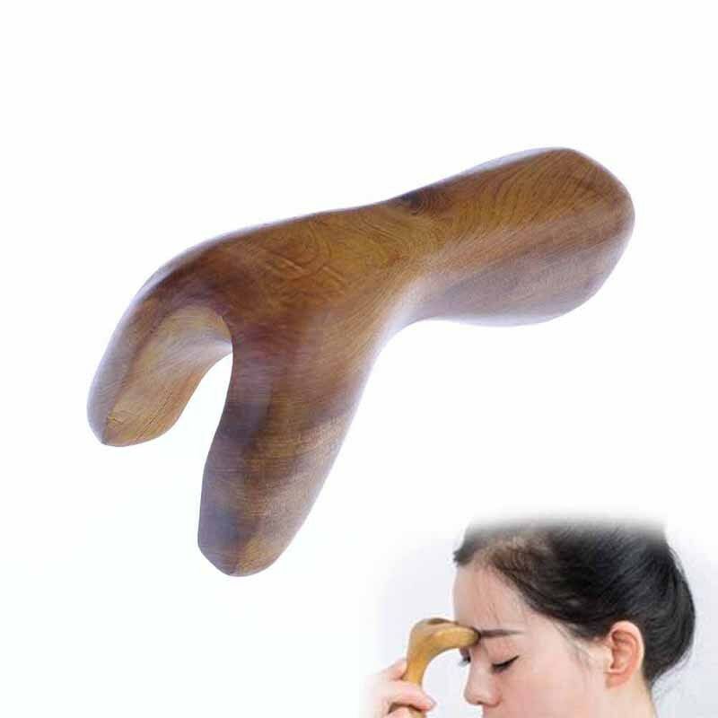 fragrant wood facial nose gua sha tool acupoint massagehand rollerspa mass.l8