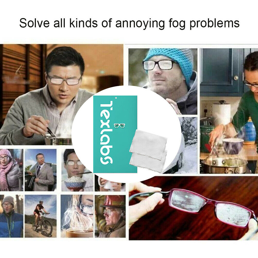 Anti-Fog Cloth for Glasses Reusable Glasses Cleaning Cloth for All Glasses Lens