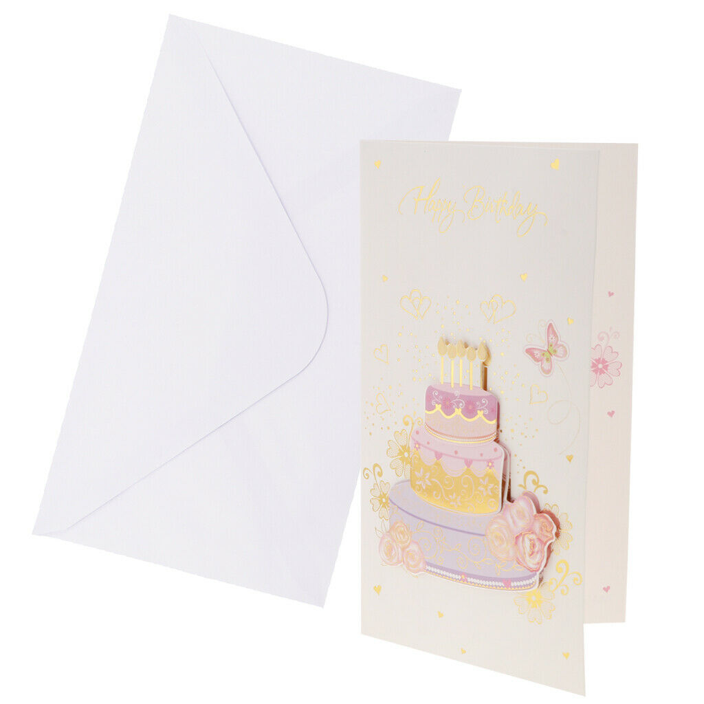 6 Pieces Birthday Card Happy Birthday Cards Box Set Kids Birthday Party Baby