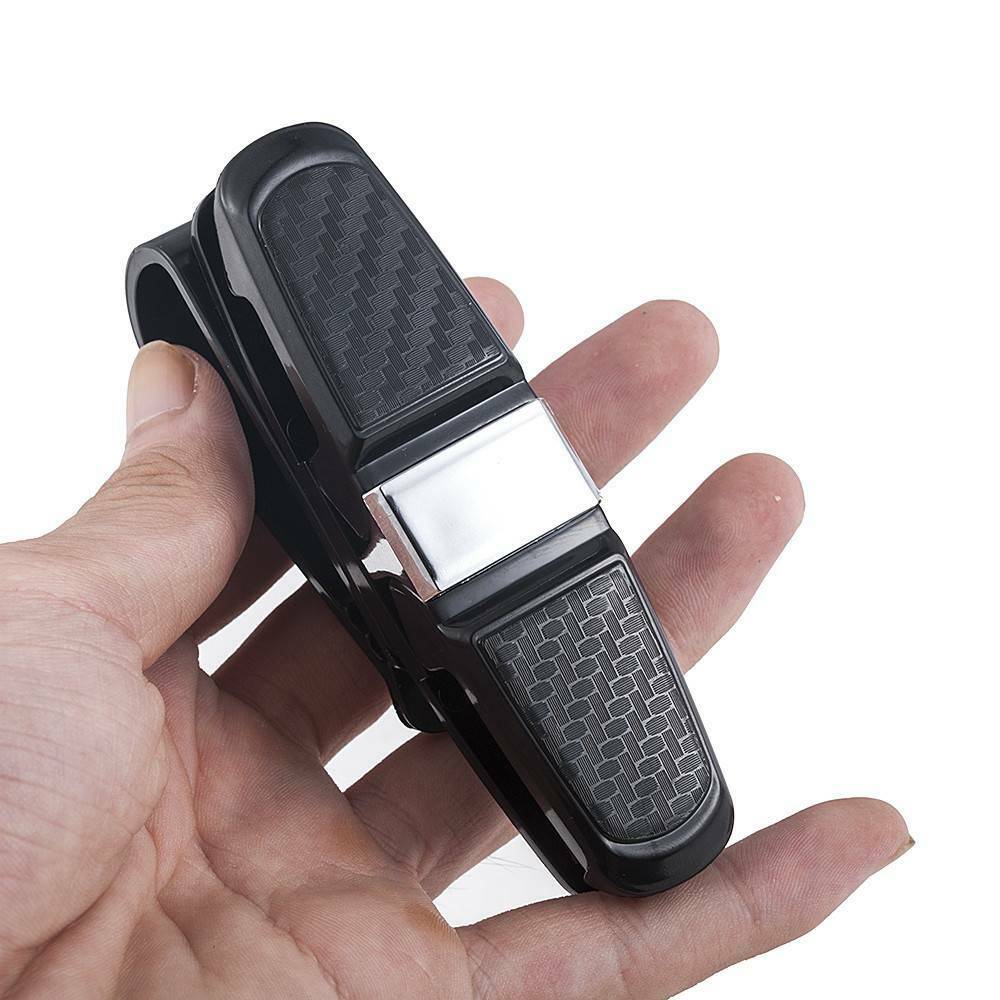US Car Auto Sun Visor Glasses Sunglasses Card Ticket Holder Clip Universal Black