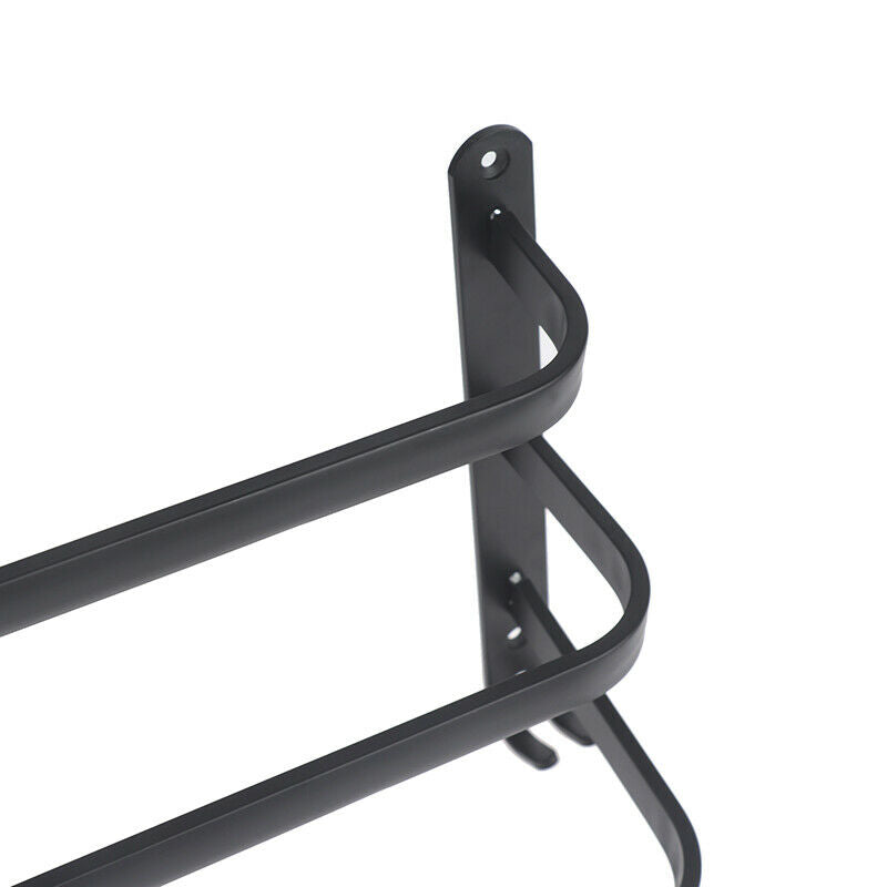 Bathroom Towel Rack 3 Layers Punch-Free Towel Holder Bathroom Storage Shelf