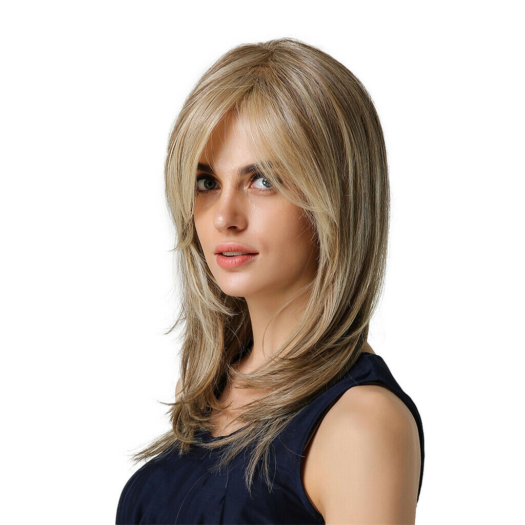 20'' Women Lasting Heat Resistant Synthetic Fibre Long Straight Hair Wig