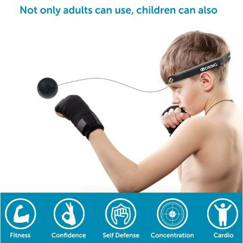 Boxing Reflex Ball Speed Sanda Boxer Raising Reaction Force Hand Eye Training Qx
