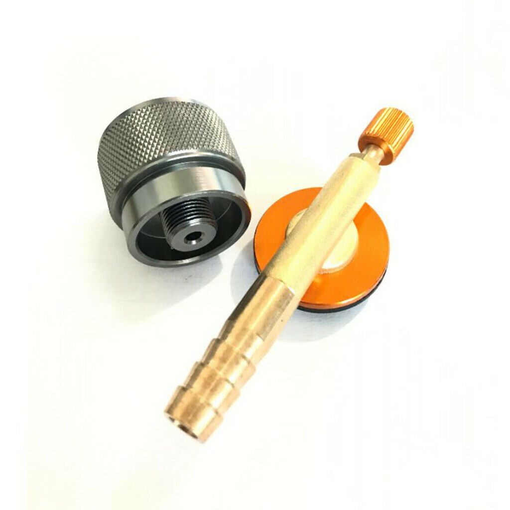 2X Outdoor Camping Stove Gas Propane Flat Tank Valve Connector Adapter Tool Set