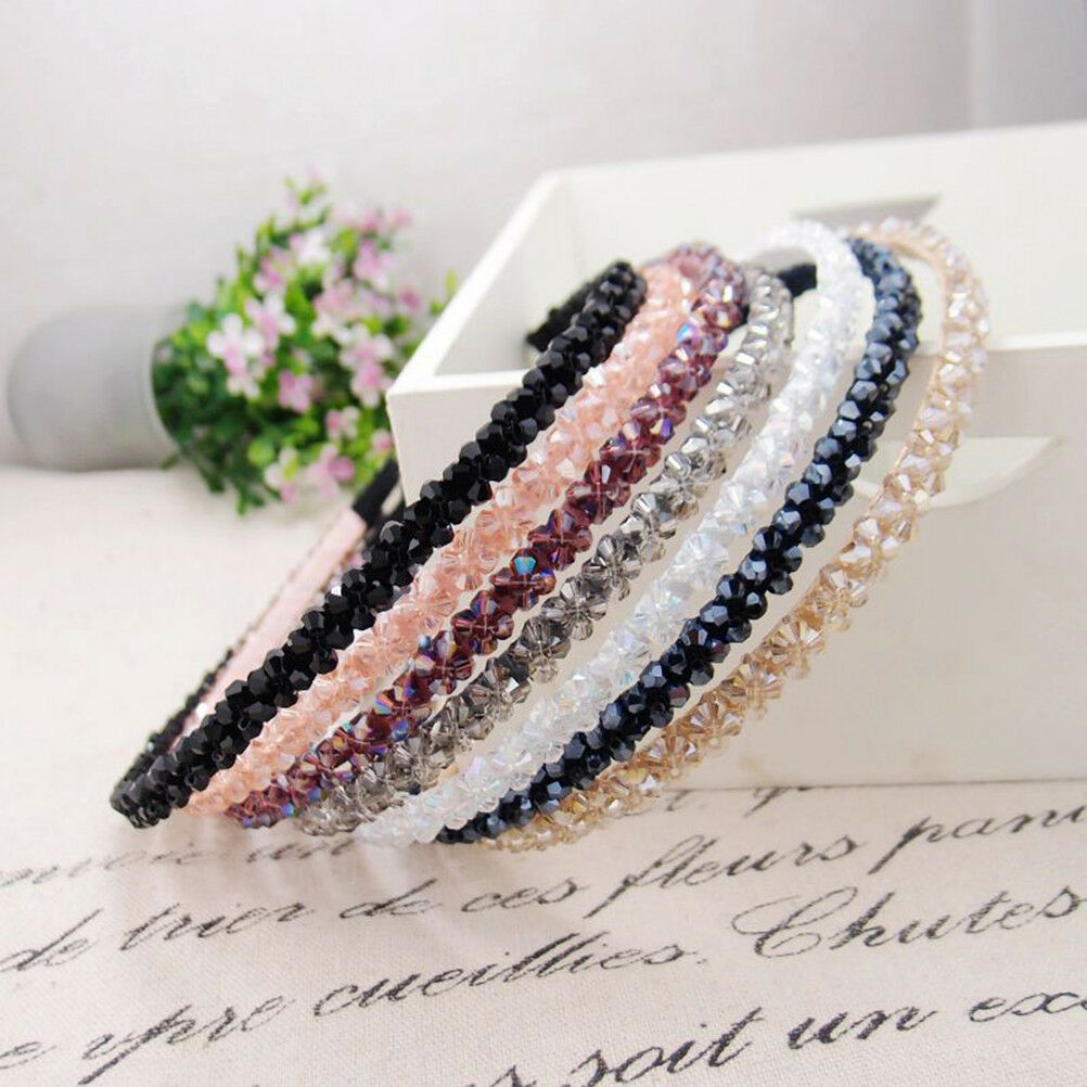 Women Girl Metal Crystal Hairband Headband Beautiful Jewelry HeadwearHair.l8