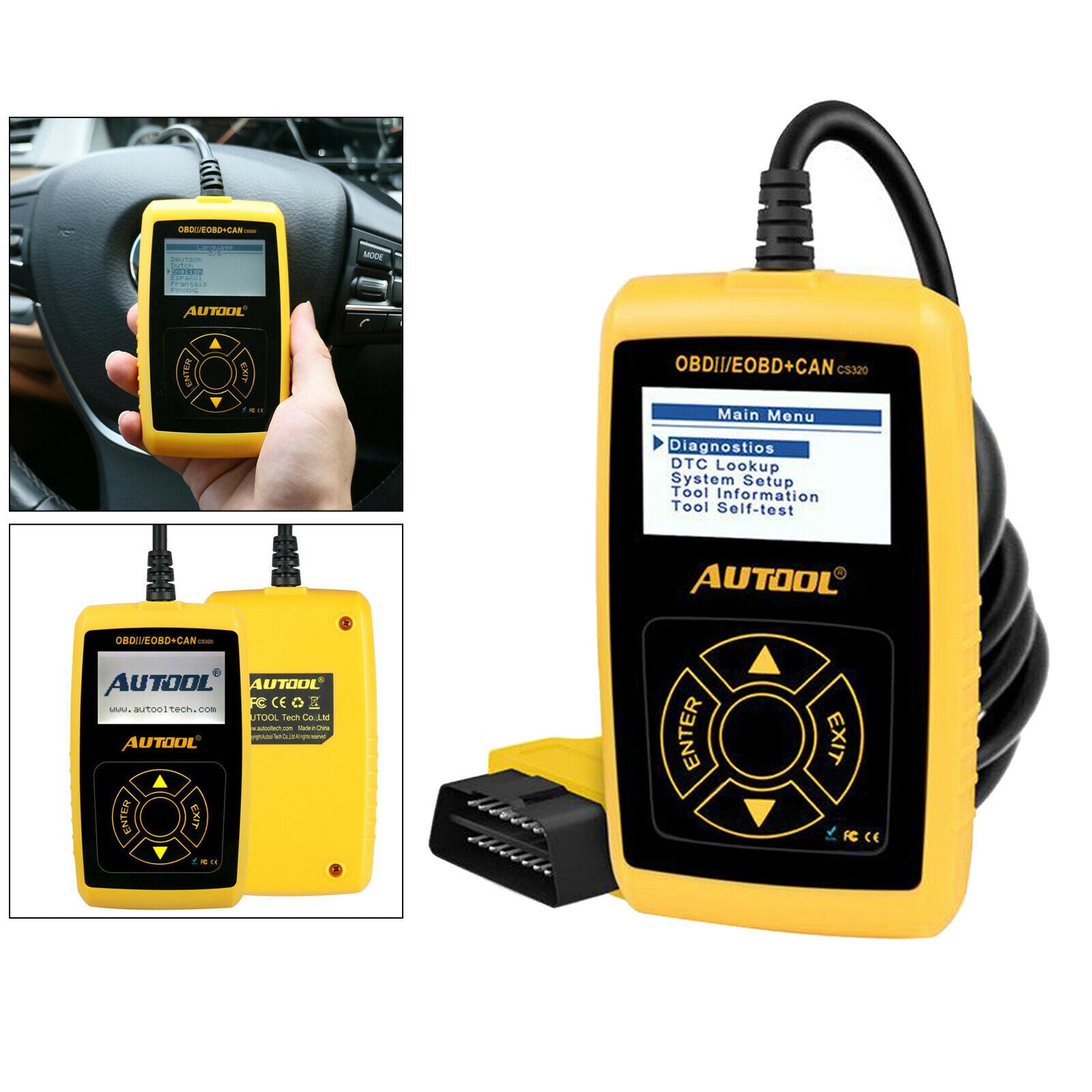 Scanner Engine Light Check Auto Code Reader OBD II Diagnostic Diagnostic , Auto