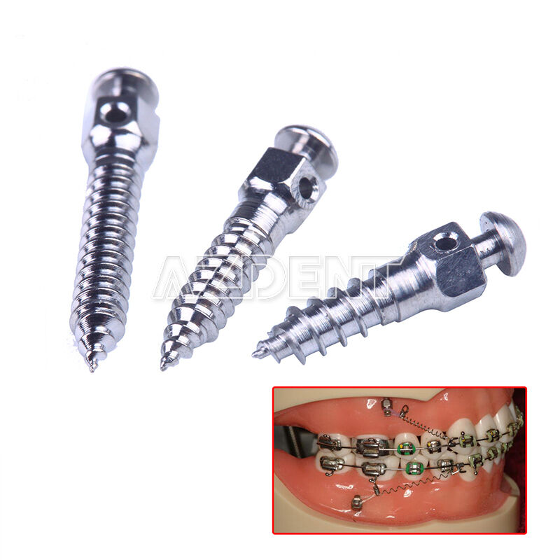 Orthodontic Dental Φ1.4 + Φ1.6 + Φ2.0mm Micro Implants Mini Screw + Screwdriver