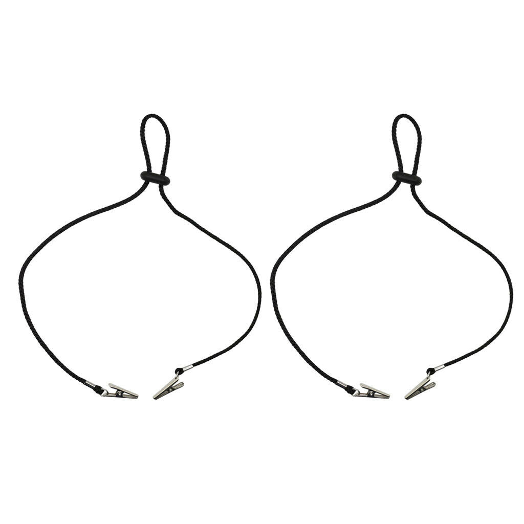 2pcs Napkin Clip Lanyard Apron Bibs Chain Holder / Strap String Necklace for