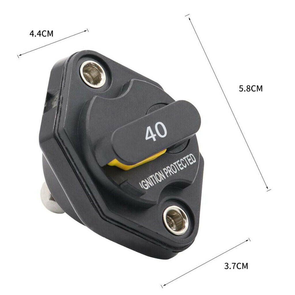 Manual Circuit Breaker Fuse Inverter for Truck/RV/Marine 12V-32V DC IP67 40A
