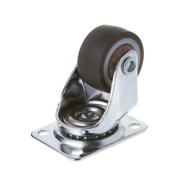 Mini Small Casters TPE rubber Super Mute Wheels For Bookcase Drawer Flower Racks