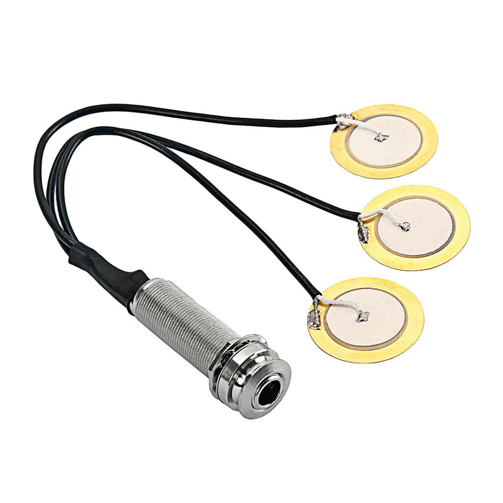 1pc Guitar Piezo Pickup 3 Transducer 27mm for Guitar Ukulele Mandolin Banjo