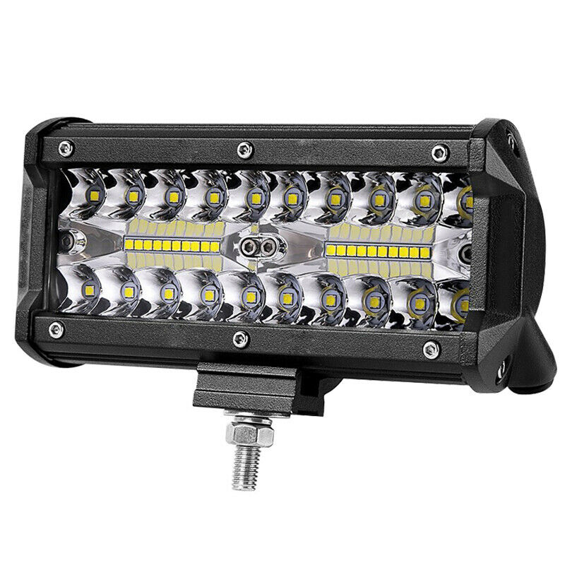 7 Inch 120W Combo Led Light Bars Spot Flood Beam for Work Driving Offroad BoatA9