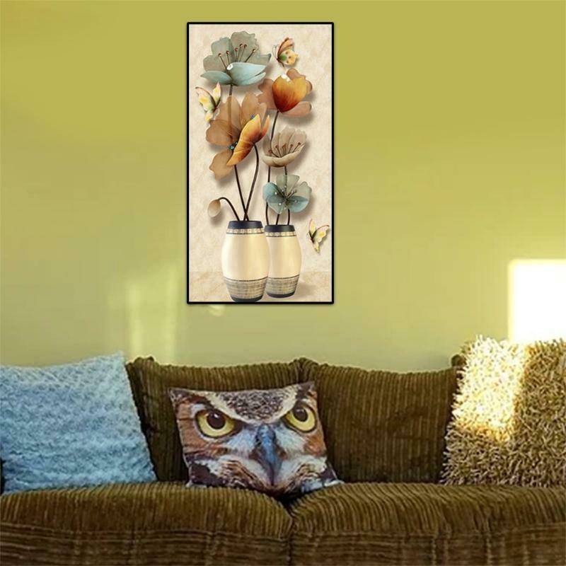 5D DIY Diamond Painting Kit for Adults Flower Vase Full Drill Rhinestone Decor