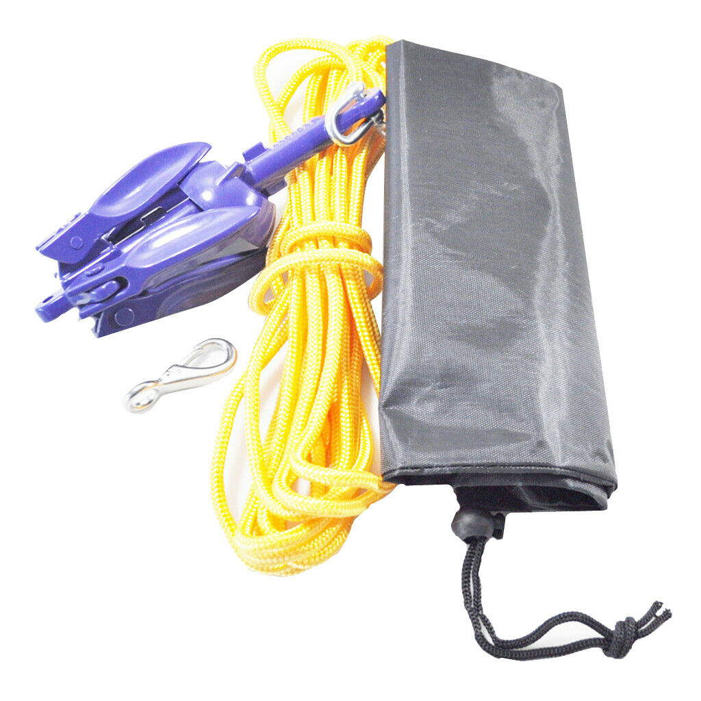 Marine Kayak Anchor With Rope, Folding Anchor Accessories For Kayaks