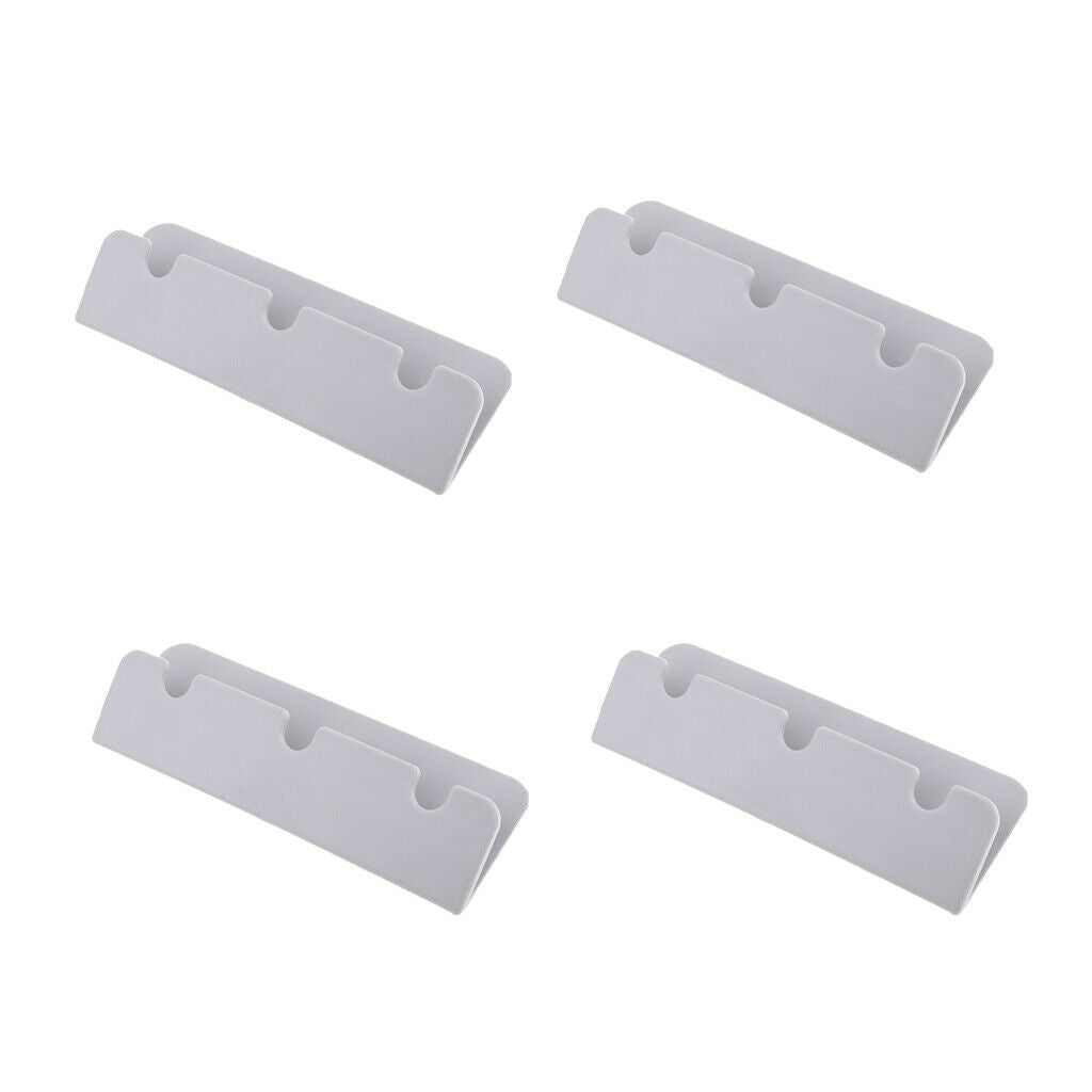 4 Pieces Durable Boat Seat Hook Clips Brackets for Rib Dinghy Yacht Gray