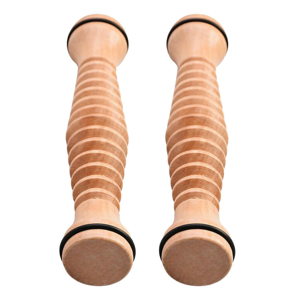 2 Pcs Wooden Foot Roller Massager for Plantar Fasciitis Stress Relief Relax