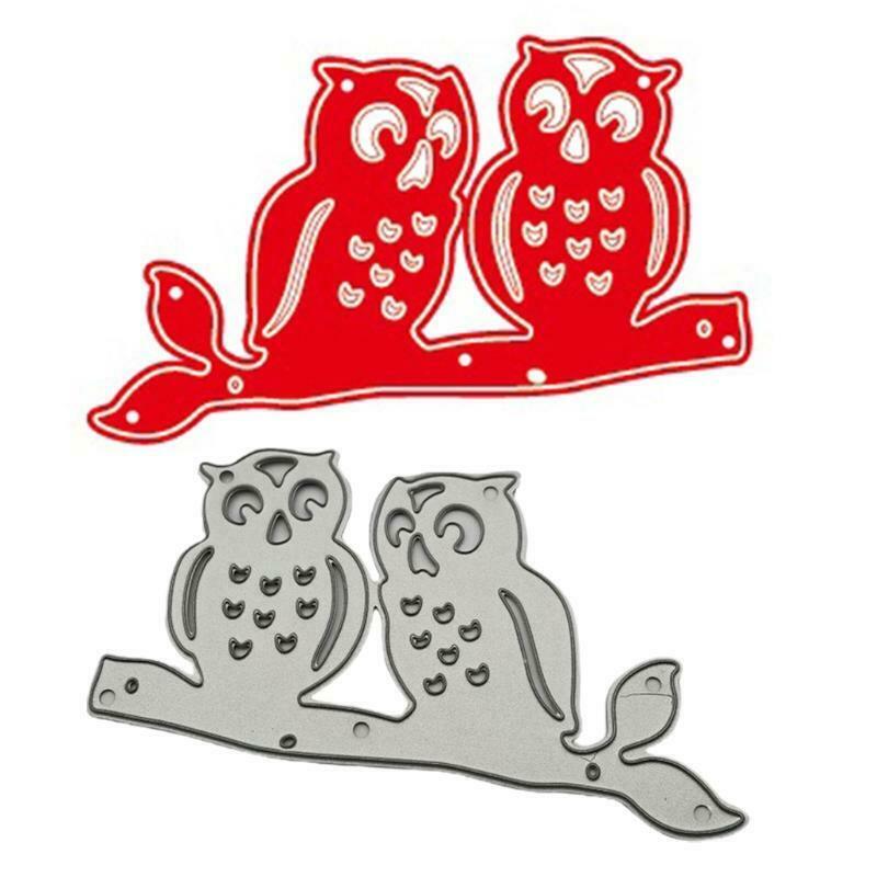 Owls Metal Cutting Dies Stencils DIY Scrapbooking Album Paper Card Template Mold