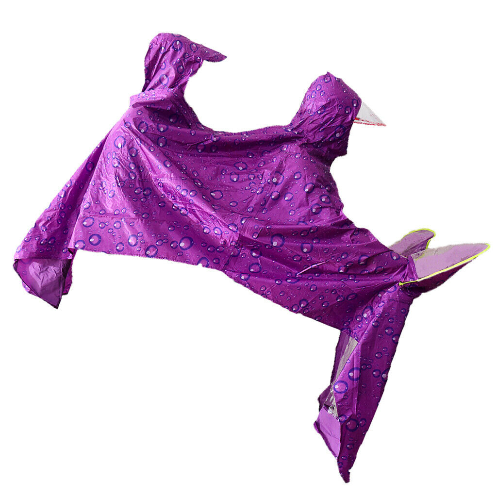 Oxford Raincoat Rider Covers Cape E-Bike Motorcycle Double Poncho Purple