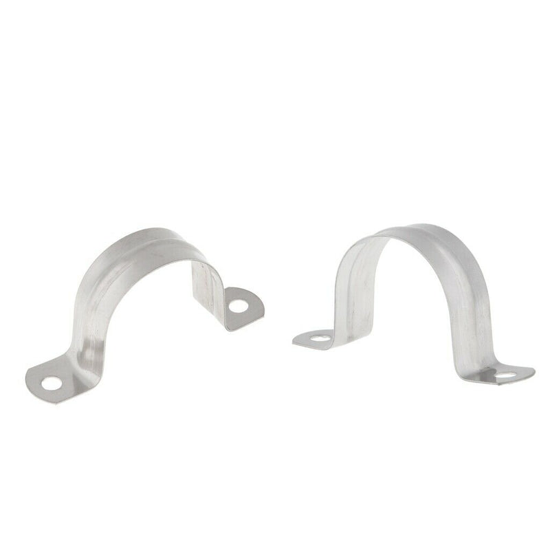 2 Pcs Universal 304 Stainless Steel Saddle Clamp Seat Post Clamp Ring, Î¦ 40mm