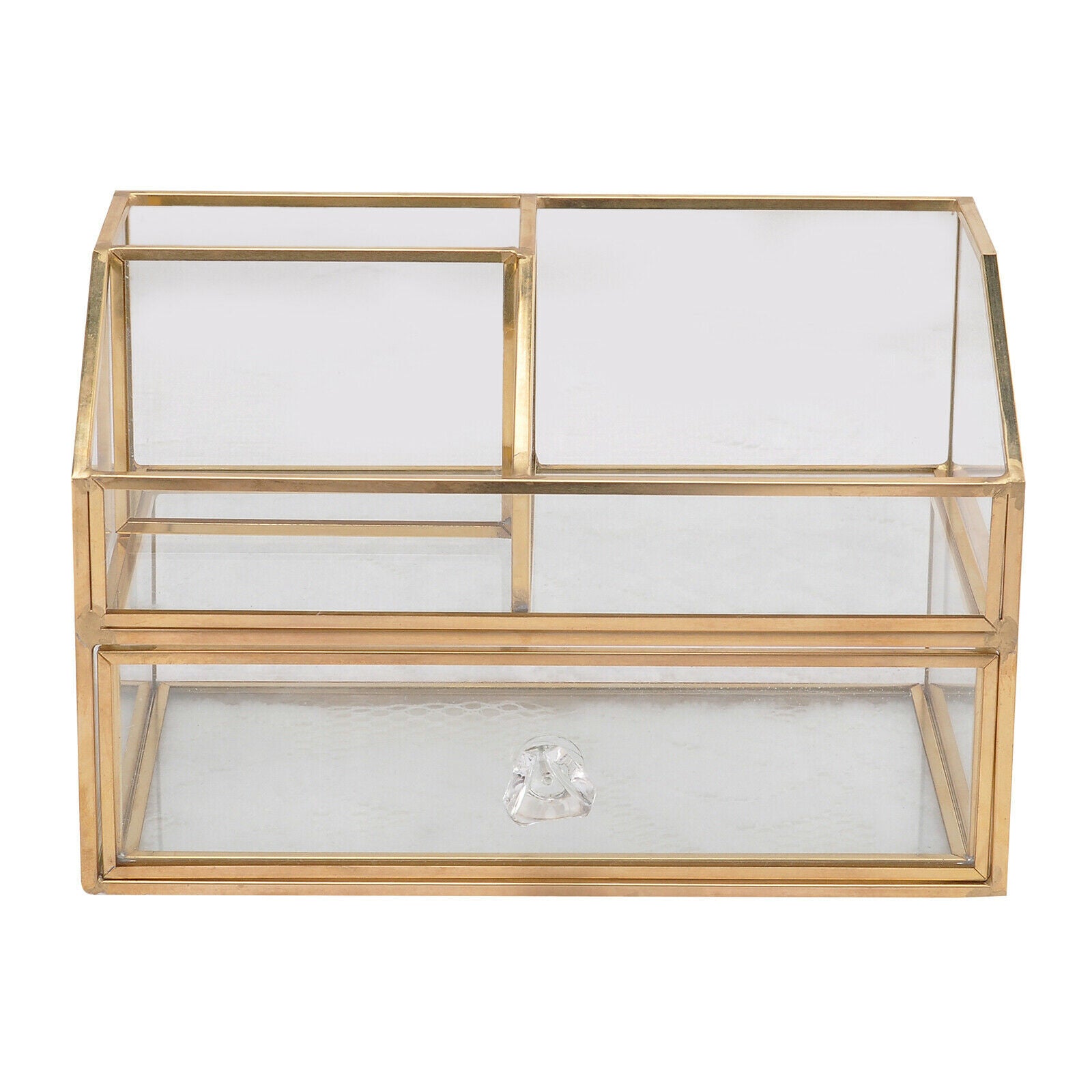 Glass Cosmetic Storage Box Nordic Cosmetic Jewelry Storage Drawer Box Organizer