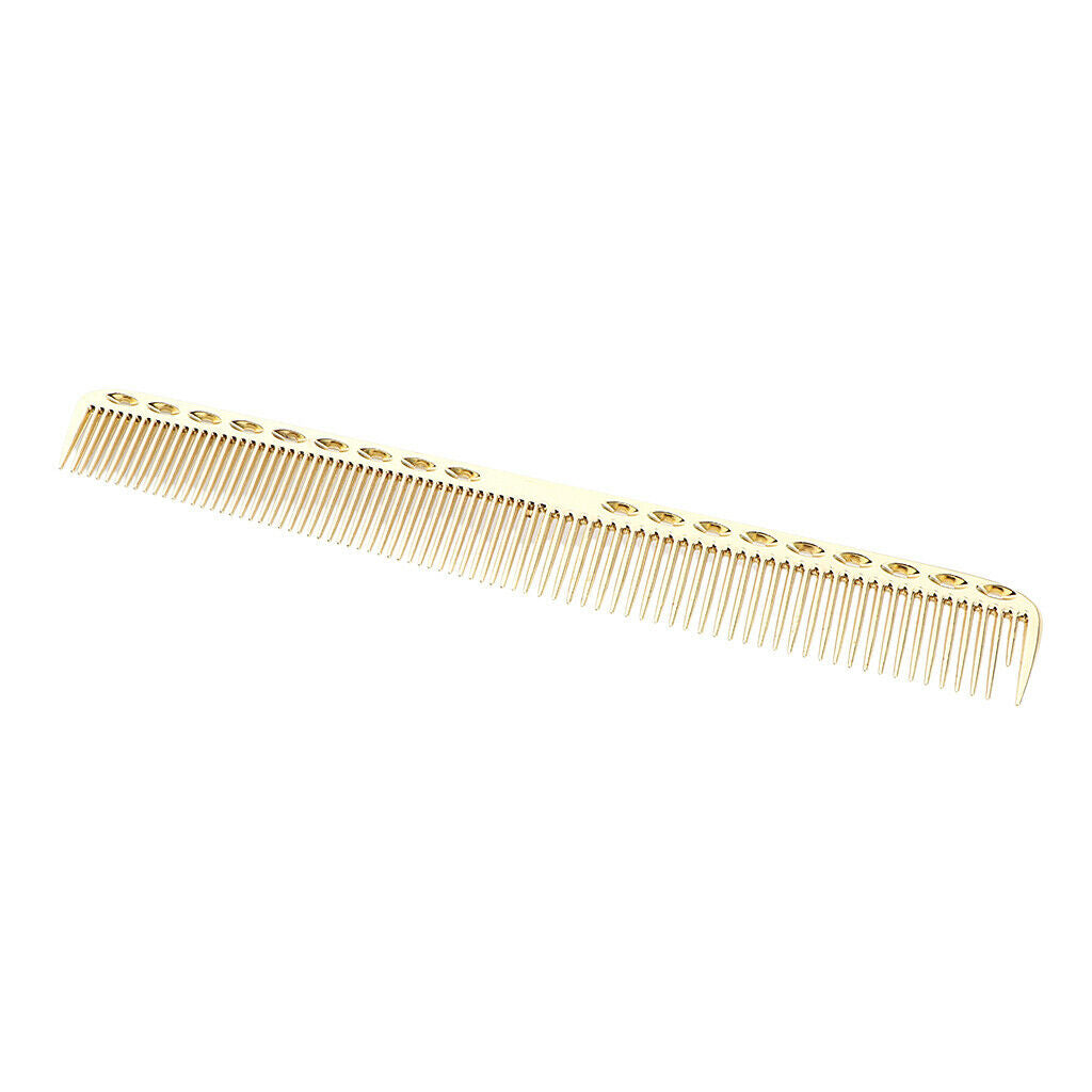 2x 21.5cm 8.46" Professional Salon Hairdressing Aluminum Comb Anti-Static