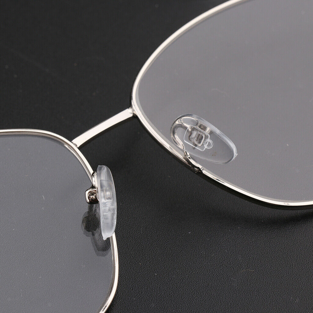 Retro Metal Frames Glasses Spectacle Frames Visual Aid Clear With