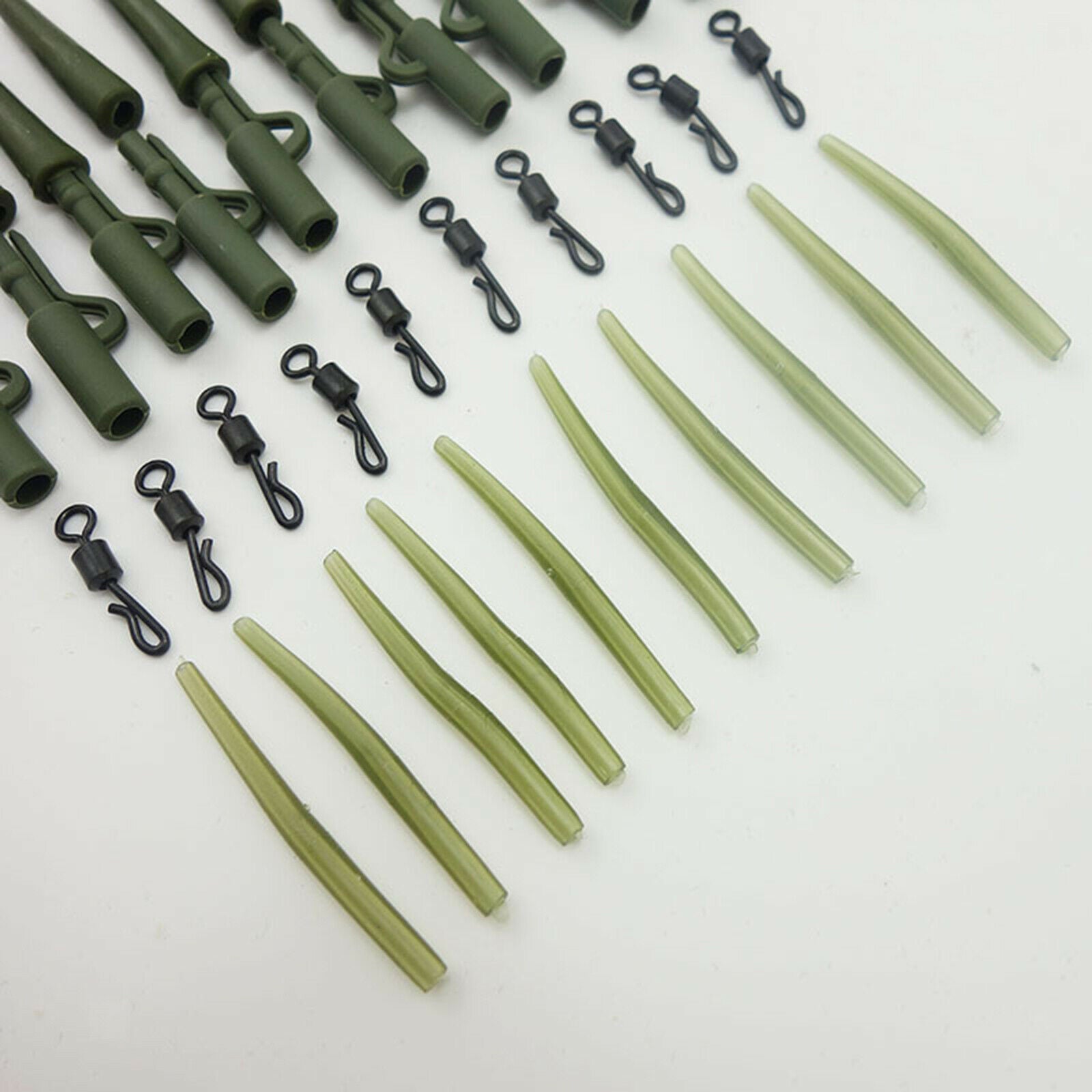 40pcs Carp Fishing Tackles Rolling Swivels Quick Release Rig Kits Equipment