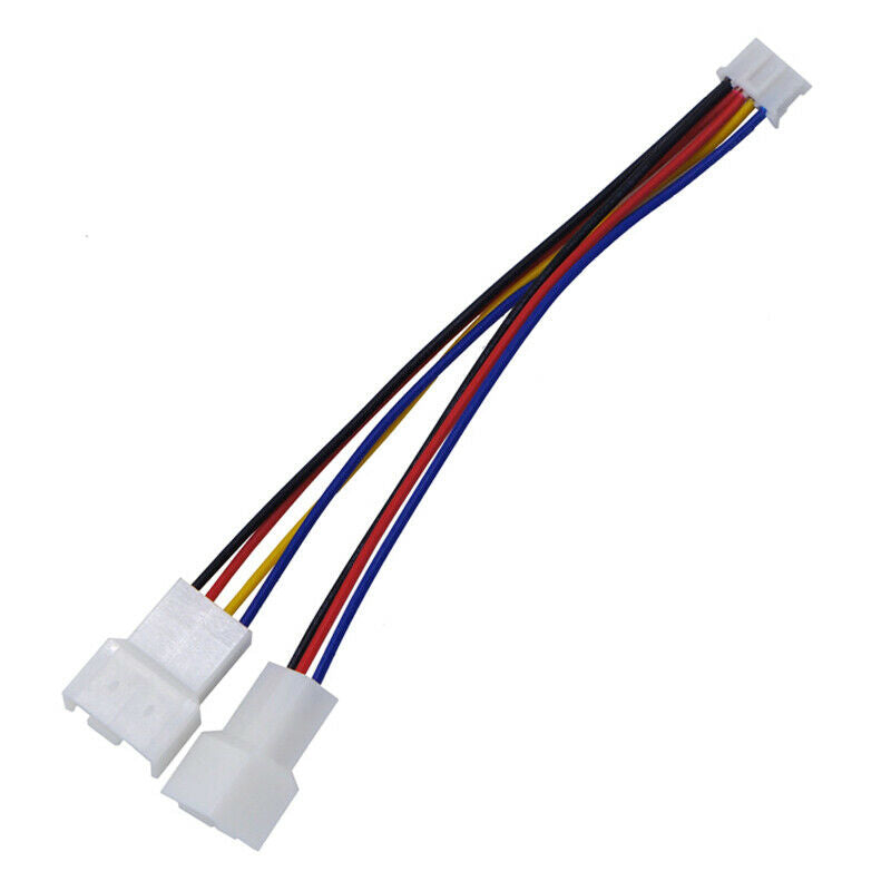 Fan Power Cable 12cm PH2.0 Small 4Pin to Double 3Pin/4Pin PVC Fan Cable P.l8