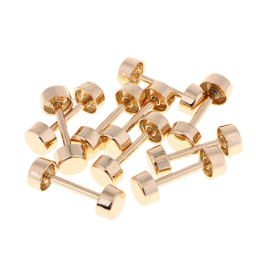 10pcs Buckles Clasp Rivet Shaped Dumbbells for Luggage, Bags, Handbags, Leather