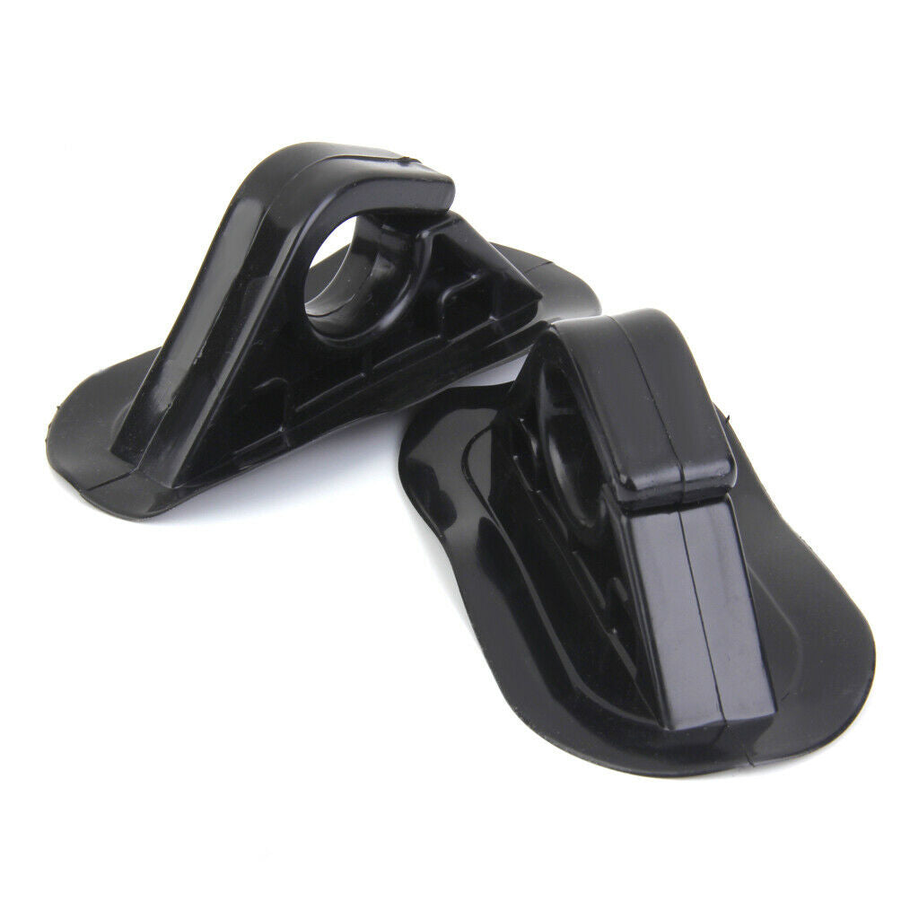 2Pcs Black Nylon Oar Paddle Holder Hook Buckles for Boat Kayak Dinghy Canoe