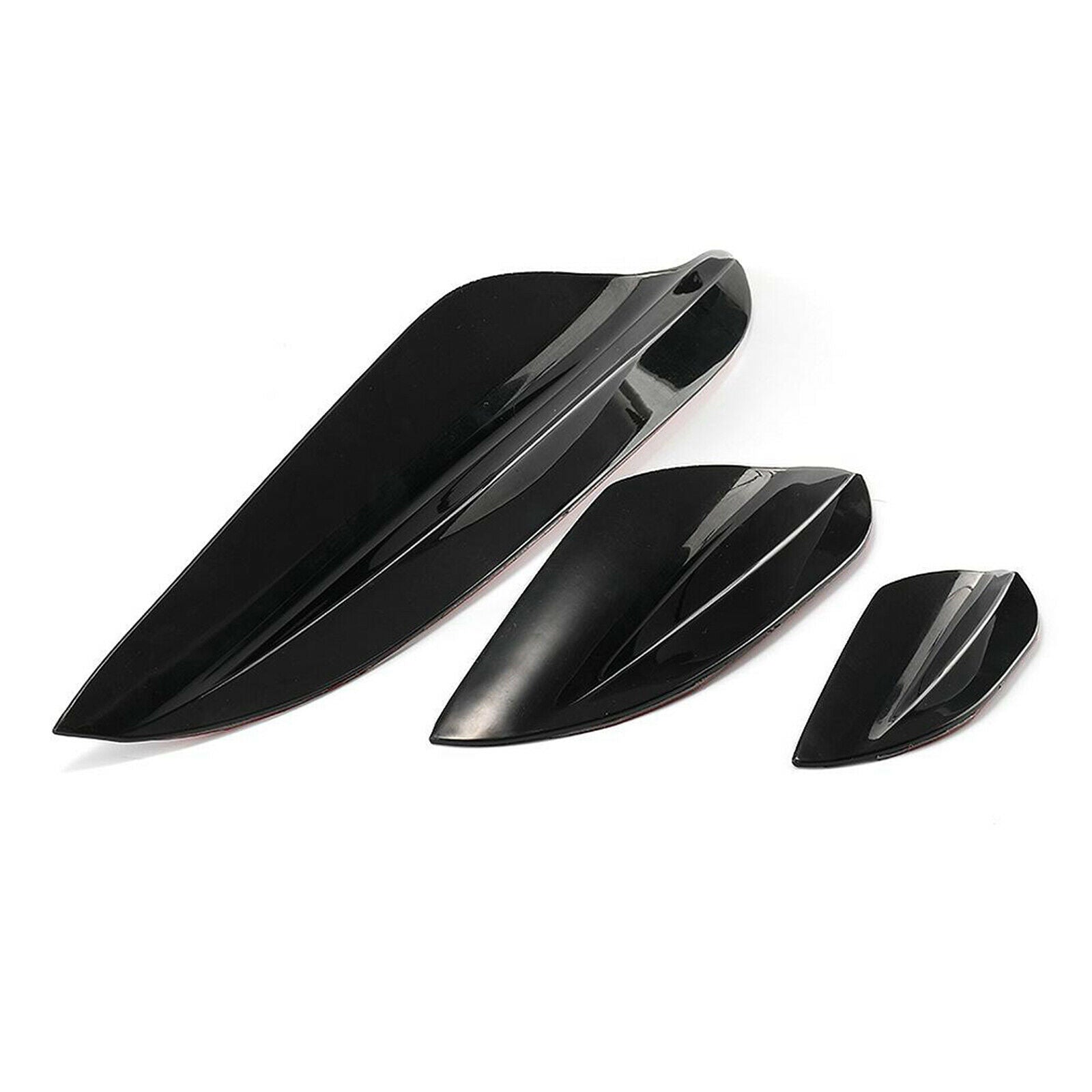 Universal Exterior Front Bumper Lip Splitter Fins Spoiler Canards Truck SUV