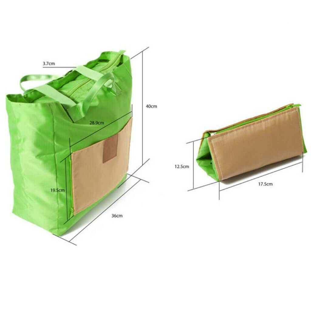 Lightweight Tote Bag Shoulder Bag for Gym Hiking Picnic Travel Beach Green