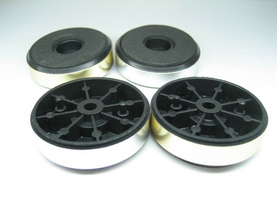 4pcs 40*10mm Amplifier Stand Pad Golden Speaker Isolation Feet mats HiFi Audio