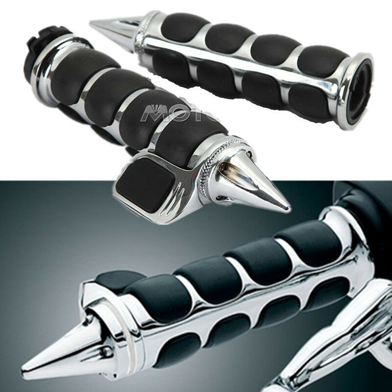 2x Hand Grips  1" w/ Throttle Boss for Suzuki Intruder VS VL 700 1400 1500