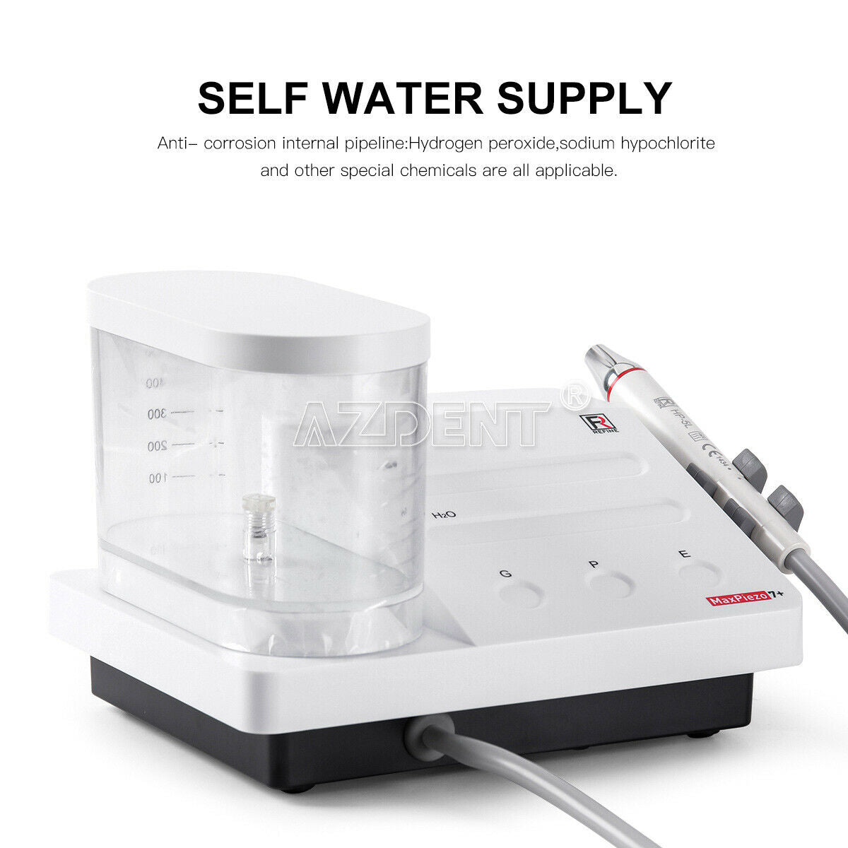 Dental Ultrasonic Piezo Scaler Water Bottle with LED Detachable Handpiece AZDENT