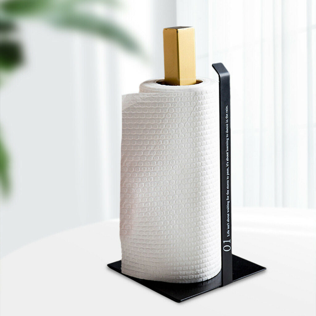 Paper Towel Holder 13 inch Dispenser Standing Heavy Duty for Kitchen Family