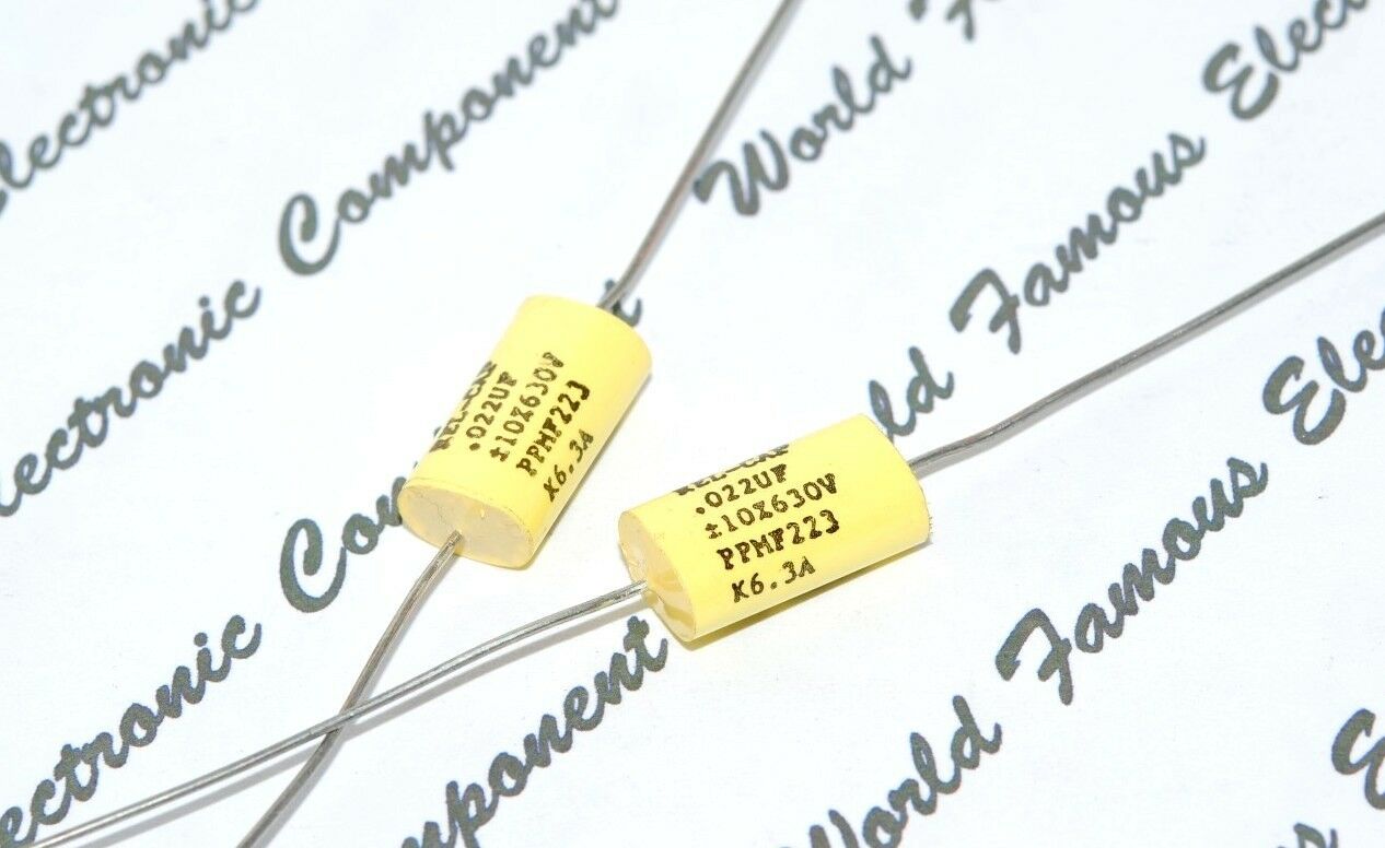 1pcs - REL-CAP PPMF 0.022uF (0.022µF 22nF) 630V 10% Axial Capacitor - FOR AUDIO