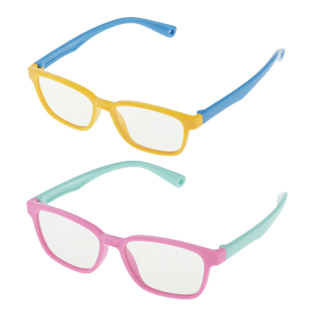 2x Kids Anti Blue UV Light Blocking Computer Glasses Blocker for Boys Girls