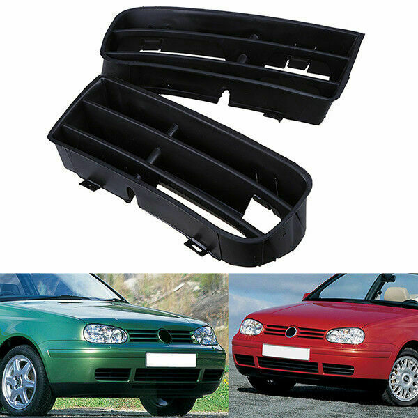 For 98-06 VW Golf MK4 Front Lower Bumper Insert Grilles Fog Light Grill L&R Side