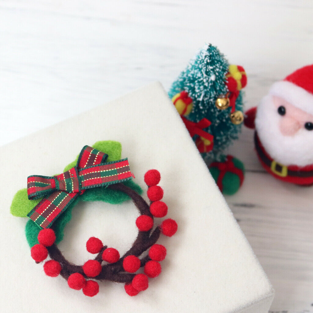 Brooch Needle Felting Kit For Beginners with Basic Tools Tutorials Wreath