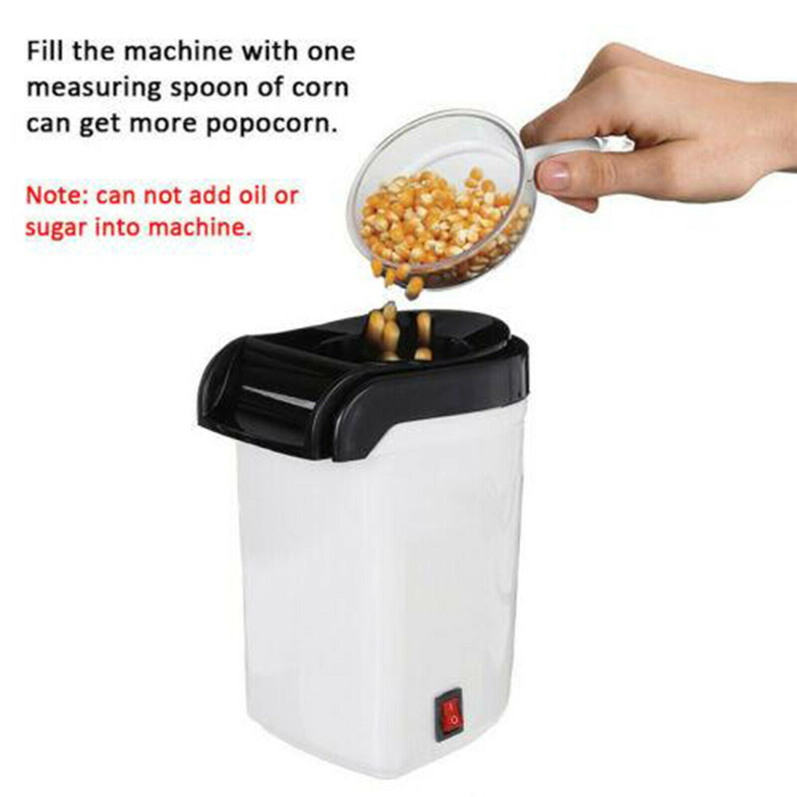 Electric Corn Popcorn Machine Household Automatic Hot Air Popcorn Machine